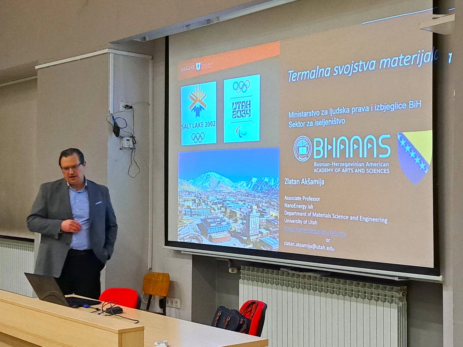 Prof. dr. Zlatan Akšamija na prenosu znanja u BiH